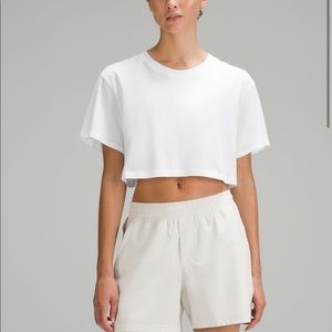 Lululemon lemon cropped all yours tee